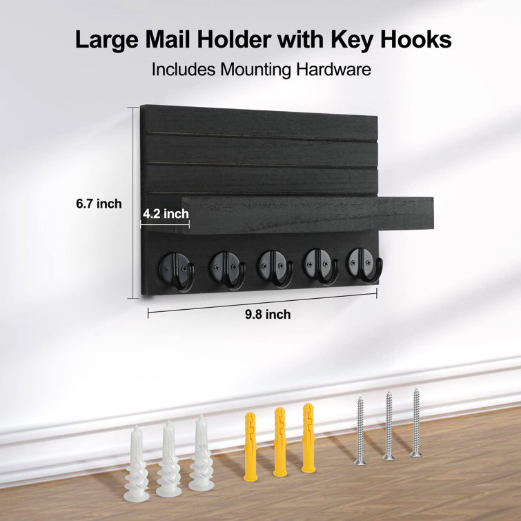 Gracie Oaks Wall Organizer With Key Hooks Wayfair Canada   Wall Organizer With Key Hooks 